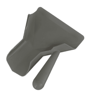 Quality Industries French Fry Scoop, Polymer, Right Hand, Grey