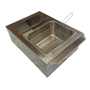 Quality Industries Ice Bath with Basket & 1/2 Size 6" Deep Pan, Stainless Steel
