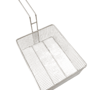 Fry Basket, Stainless Steel, 257x203x98mm (~10"x8"x4"), 150mm (~6") Handle