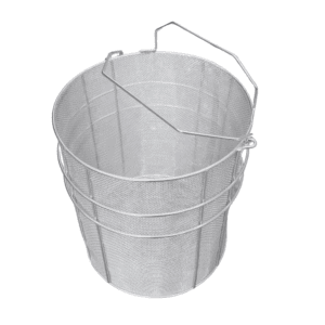 Basket, Stainless Steel, Mesh, 296mm Diameter, 347mm Height, with Handles