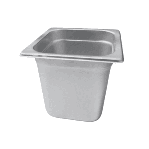 1/6 Pan, 6" Deep, Anti-Jam, Stainless Steel