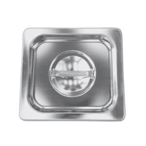 Lid with Handle, 1/6 Pan Size, Stainless Steel