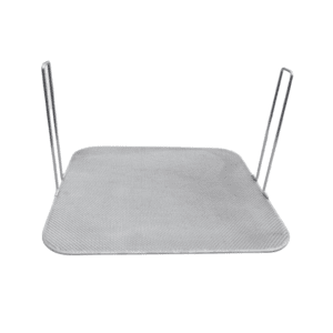 Fryer Vat Mesh Grid, Stainless Steel, Two 9" Handles, 354x380mm, ~14"x15"