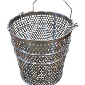 Basket, Stainless Steel, 10mm Round Holes, 296mm Diameter
