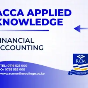 RCM Online College, ACCA, Financial Accounting
