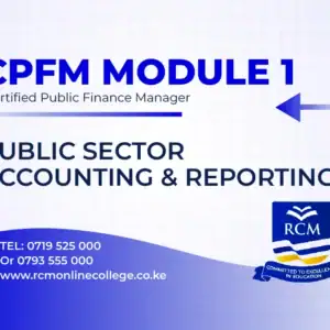 RCM Online College, Public Sector Accounting and Reporting I
