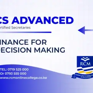 RCM Online College, Finance For Decision Making