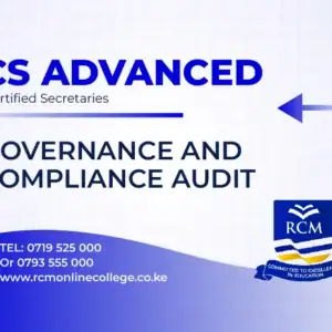 RCM Online College, Governance and Compliance Audit