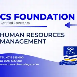 RCM Online College, Human Resources Management