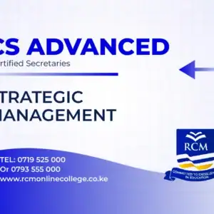 RCM Online College, Strategic Management