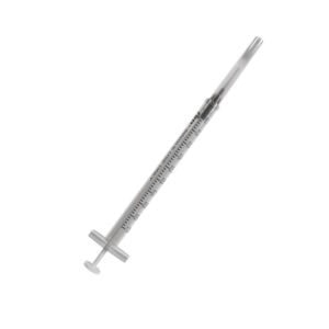 Jeringa tuberculina de 1ml con aguja 27G x 5/8, marca RIM.
