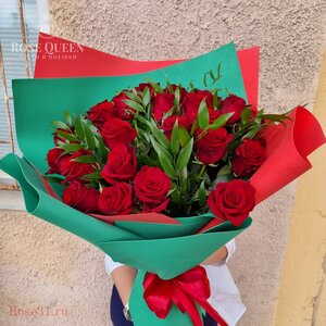 25 красных роз букет №1