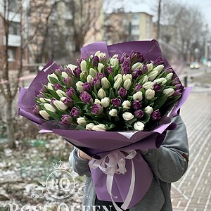 Букет 151 тюльпан микс
