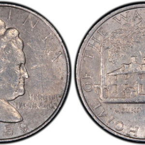 1759 Judd-2182 (Circa 1985) Martha Washington Five Cent Test Piece, Pollock-Unlisted, R.7 PCGS AU58.