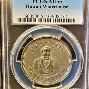 (1860) TOKEN Hawaii-Waterhouse PCGS AU55