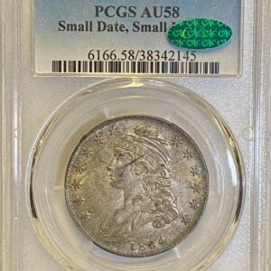1834 PCGS AU58 Small Date, Small Letters  CAC