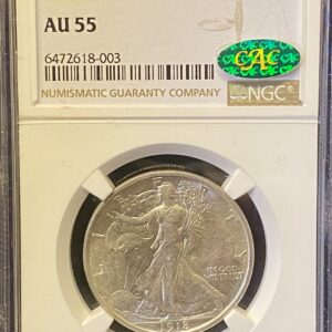 1918-D NGC AU55  CAC