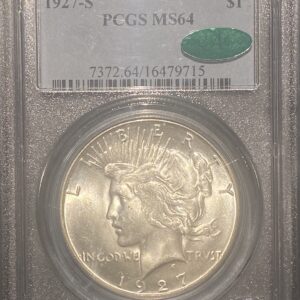 1927-S PCGS MS64  CAC