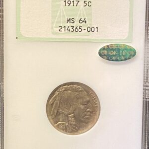 1917 Buffalo Nickel – NGC MS64 (Old Holder)  CAC