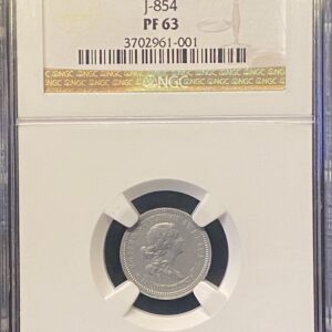 NGC 1870 10C – Judd-854 – Pattern Dime – PF63