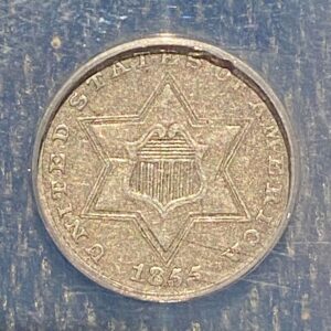 1855 ANACS XF45 Keypunched Date