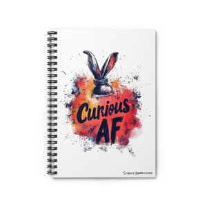 Curious AF Spiral Notebook