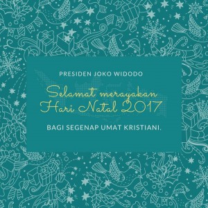President Jokowi wishes Merry Christmas through his twitter account @jokowi, tweeted on Monday (25/12)