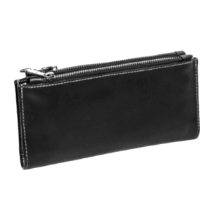 genuine leather purse wallet front view