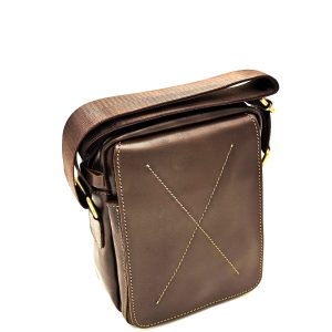 genuine leather shoulder crossbody bag front view