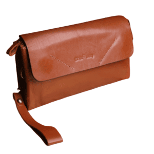 genuine leather handbag front view stylish design