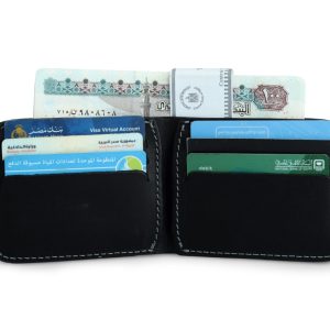 genuine leather bifold wallet side profile Shantety UAE