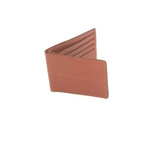 genuine leather slim wallet lifestyle in use