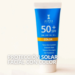 crema protección solar para la cara con color