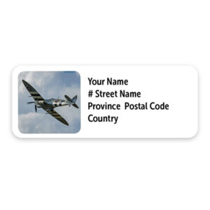 Warbirds Mailing Labels—Spitfire