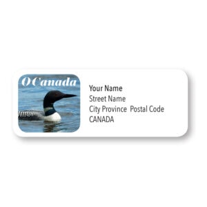 Canadian Wildlife Mailing Label – Canadian Loon
