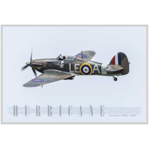 Vintage Warbirds Poster – Hawker Hurricane