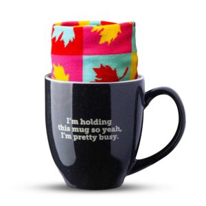 I’m Pretty Busy Mug and Sock Set