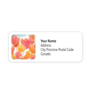 Springtime Blooms Mailing Labels