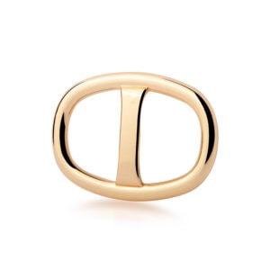 Buckle Scarf Ring - Gold