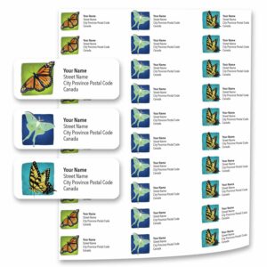 Butterfly mailing Labels