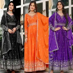 American Silk Gown Set