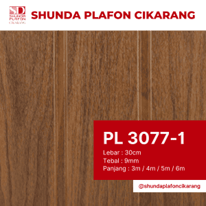 Plafon PVC Motif Kayu PL 3077-1 (Shunda Plafon)
