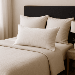 Cojín Lino Texturizado Blanco