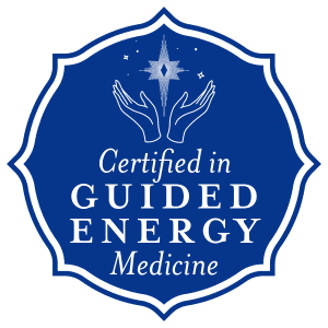 Copy of GuidedEnergyLogo-v25 Healing hands with radiant energy symbol, emphasizing certified guided energy medicine expertise for holistic wellness and spiritual empowerment.