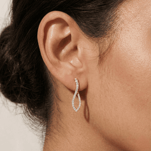 Diamond Hoop Earring