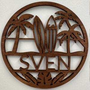 Design surf & beach - walnoot look