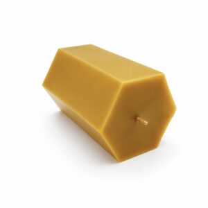 Raw Beeswax Hexagon Candle