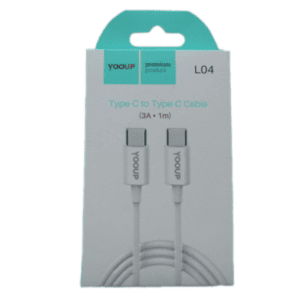 Type-C-type-C töltő adatkábel 1 méter YooUp L04 Skilled (fehér)