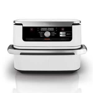 Ninja 10,4L Foodi FlexDrawer Dual forrólevegős sütő - AF500EUWH - Ezüst/Fehér