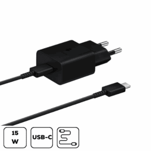 Samsung hálózati adapter kábellel,15W Fekete
